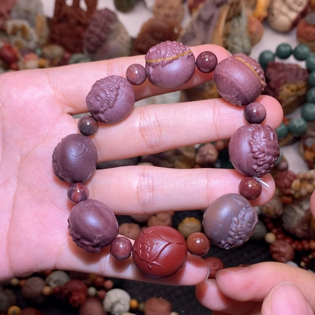 石英质玉（阿拉善玉）手串未镶嵌