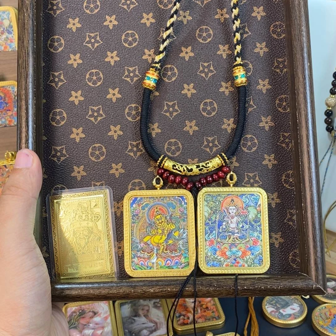 吊坠双面唐卡黄老爷➕虚空