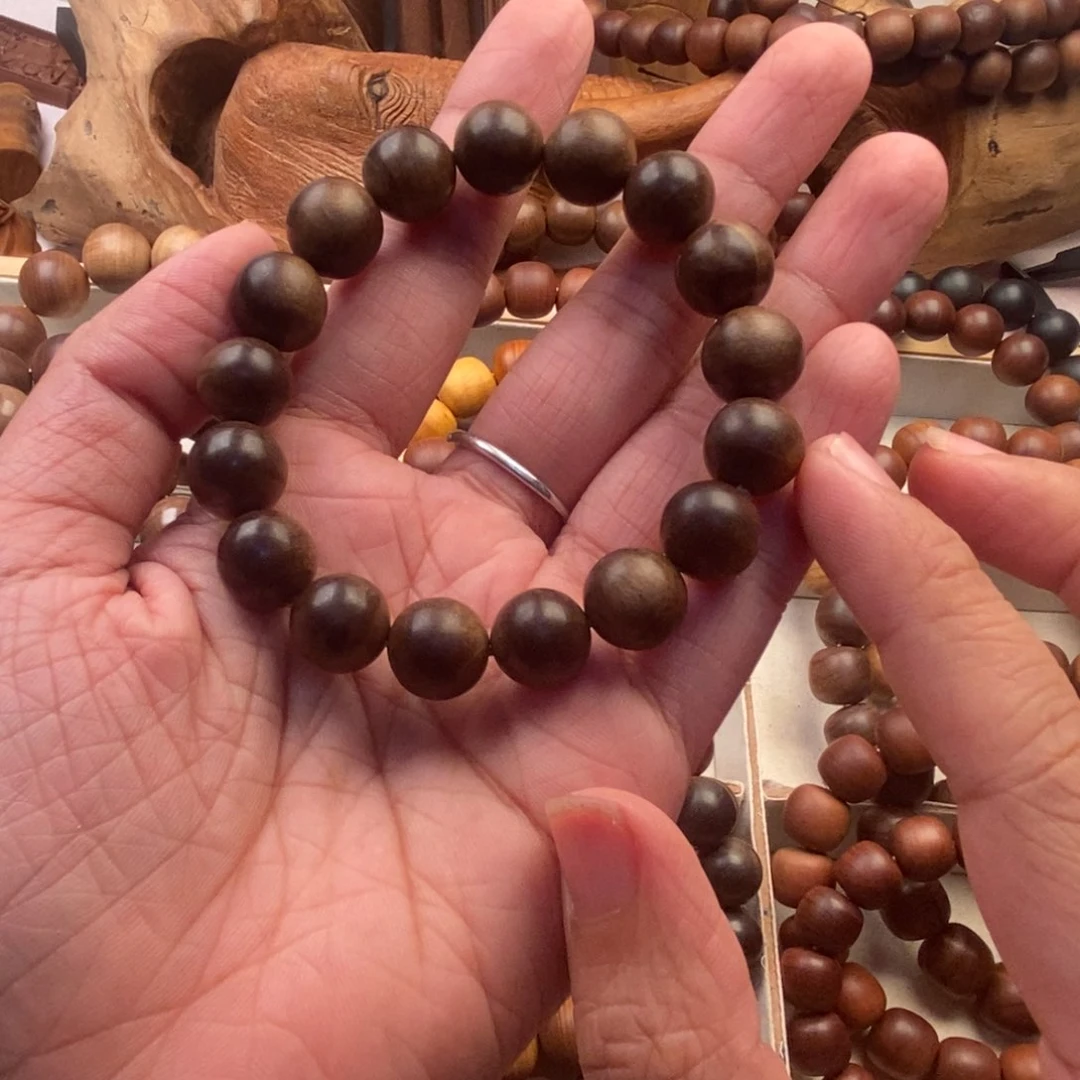 檀香木手串/手链1.2奶香瑕疵