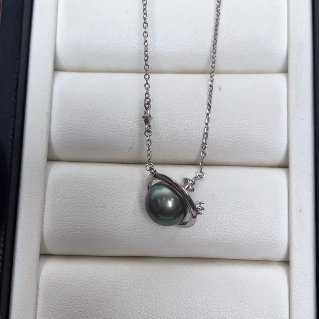 银S925镶嵌颈饰海水珍珠