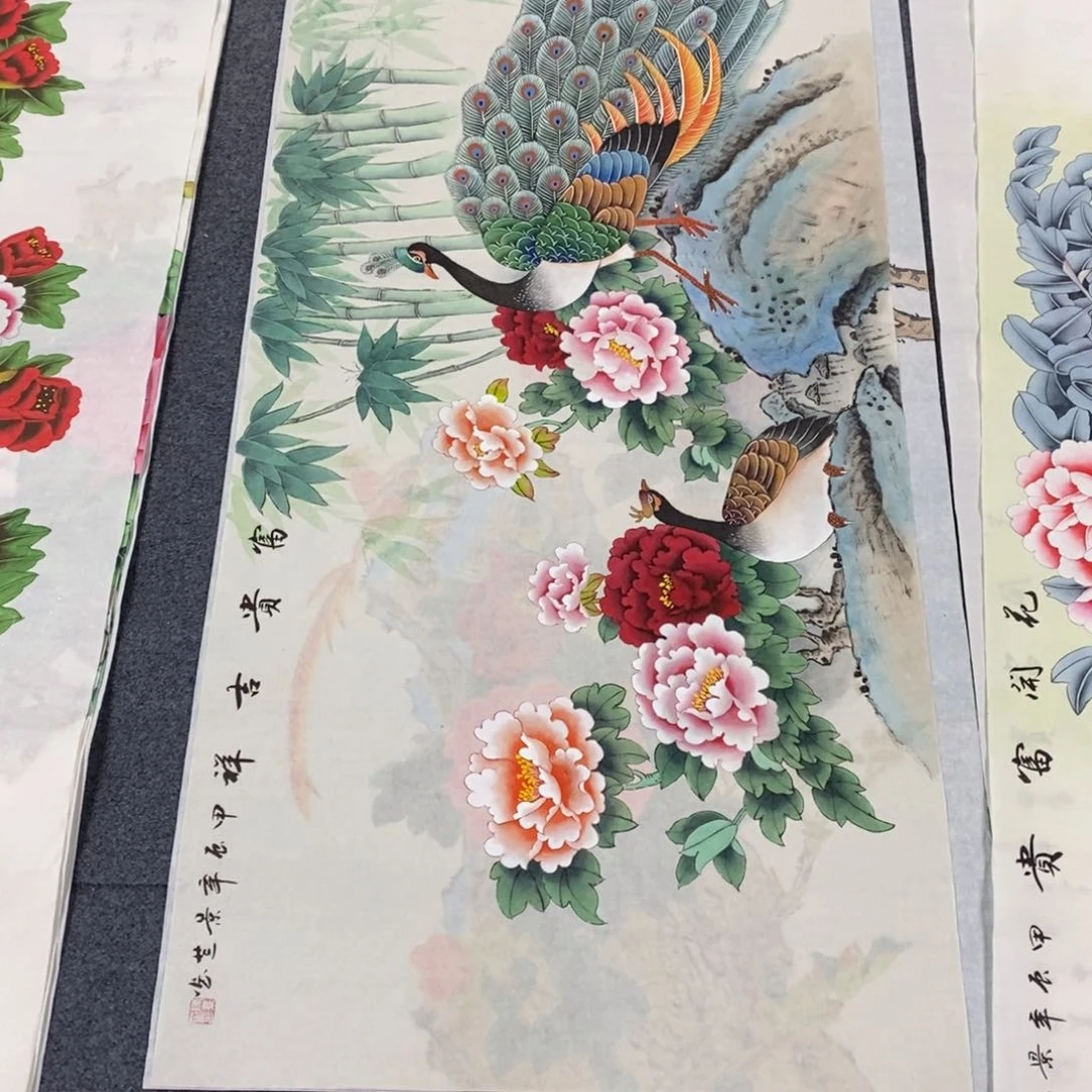 国画140✖️70工笔画画画画画画画画