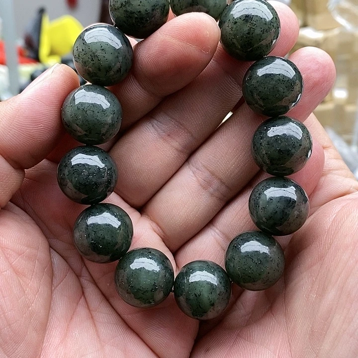 【闪购商品】未镶嵌手串和田玉18青花