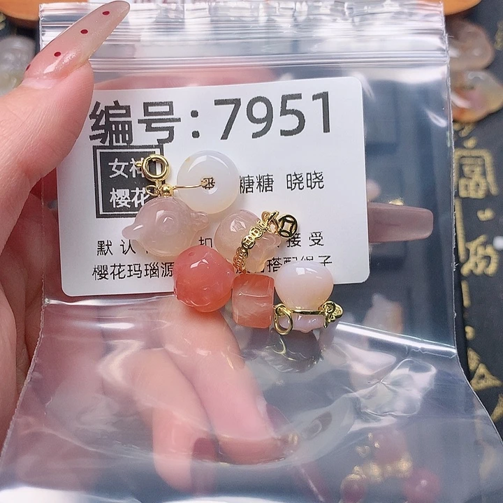 玛瑙/玉髓颈饰合金玲*籽