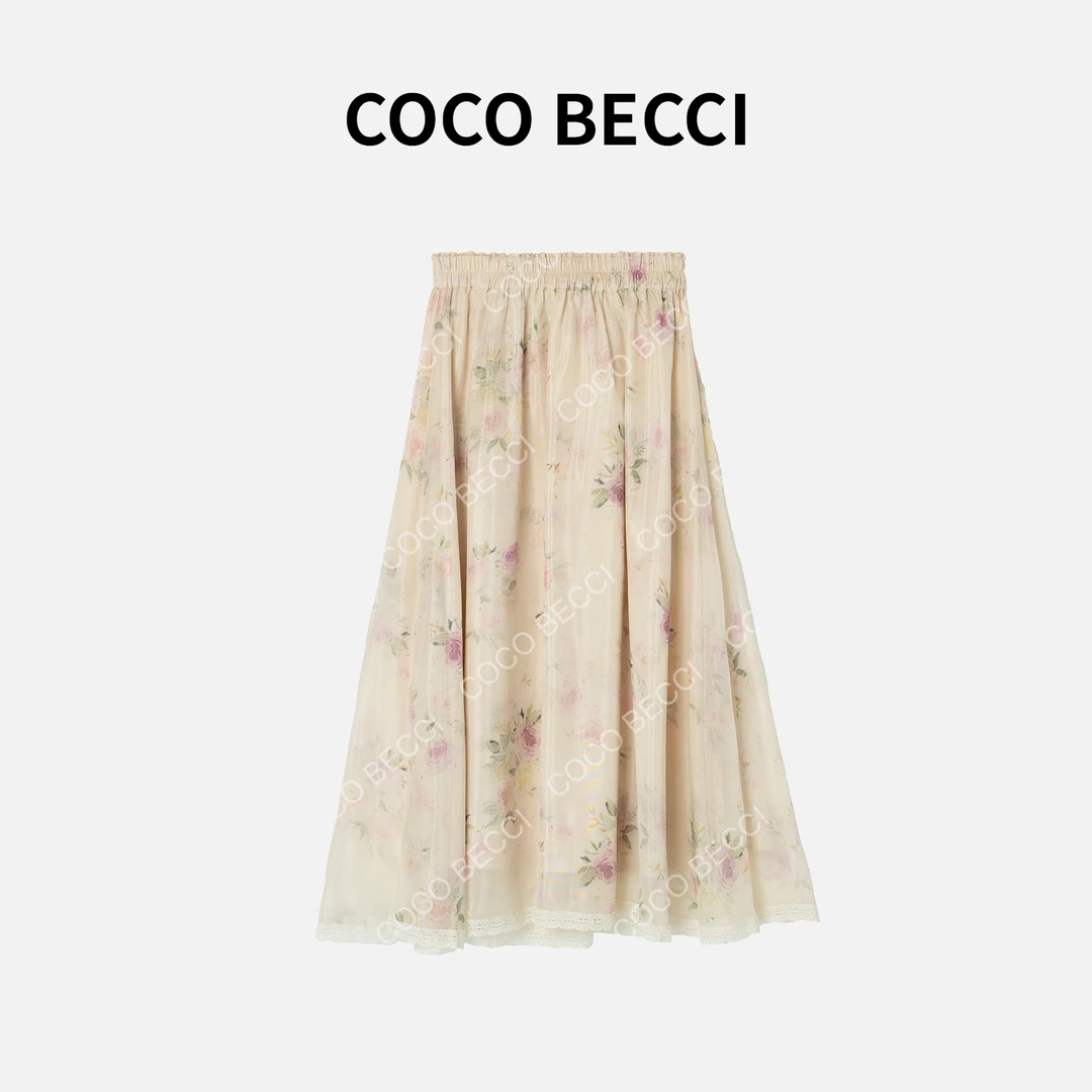 【爱丽丝】COCO BECCI花朵显瘦法式半身裙YT24YSU540018