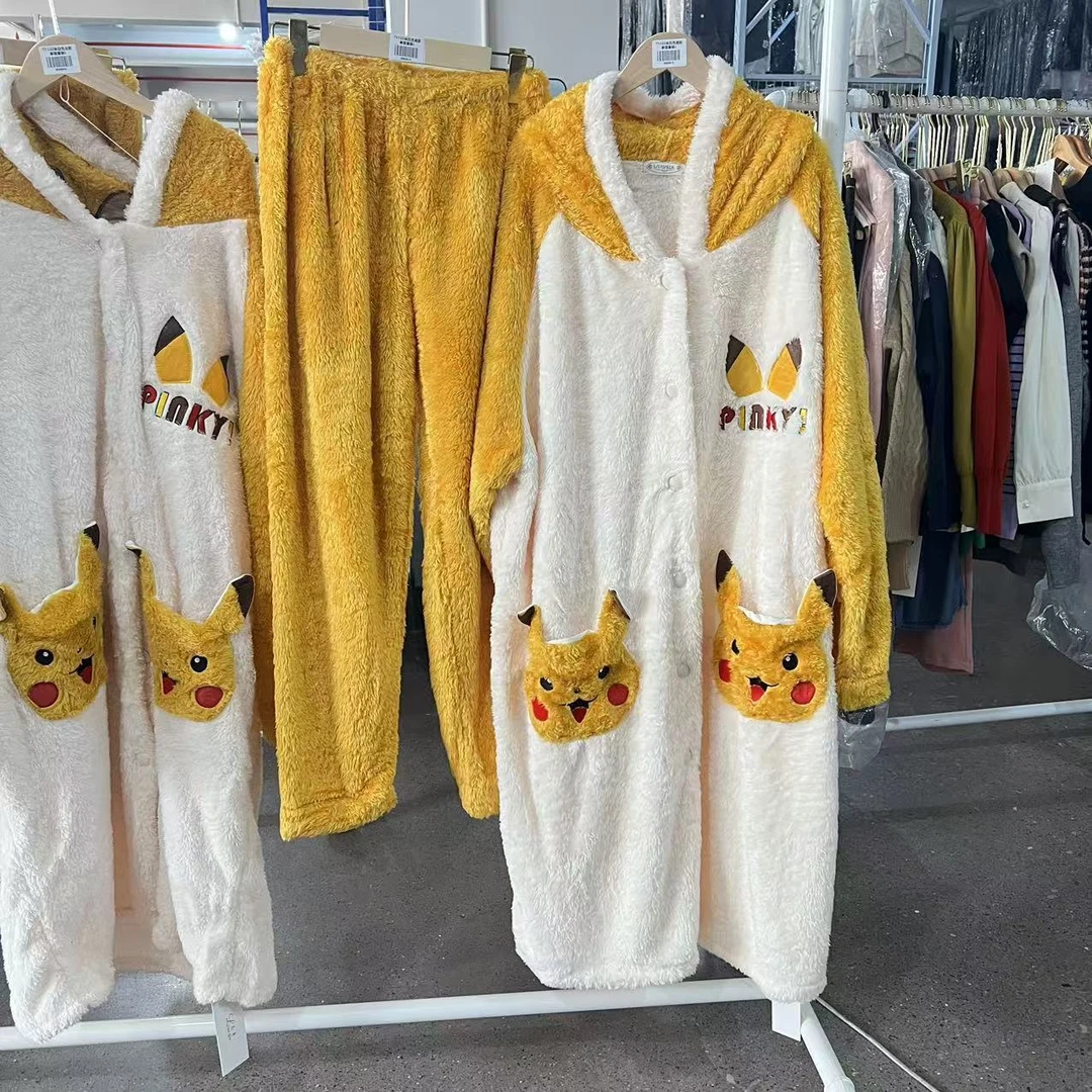 冬季上新~卡通设计款居家情侣睡衣套装 T1122