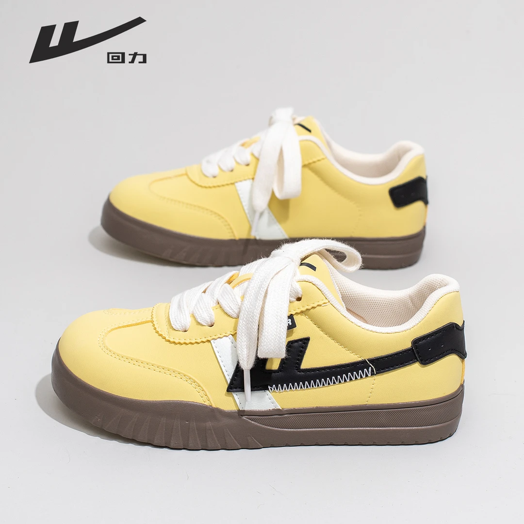 回力小白鞋女2025春季新款多巴胺厚底轻便软底德训鞋时尚休闲板鞋