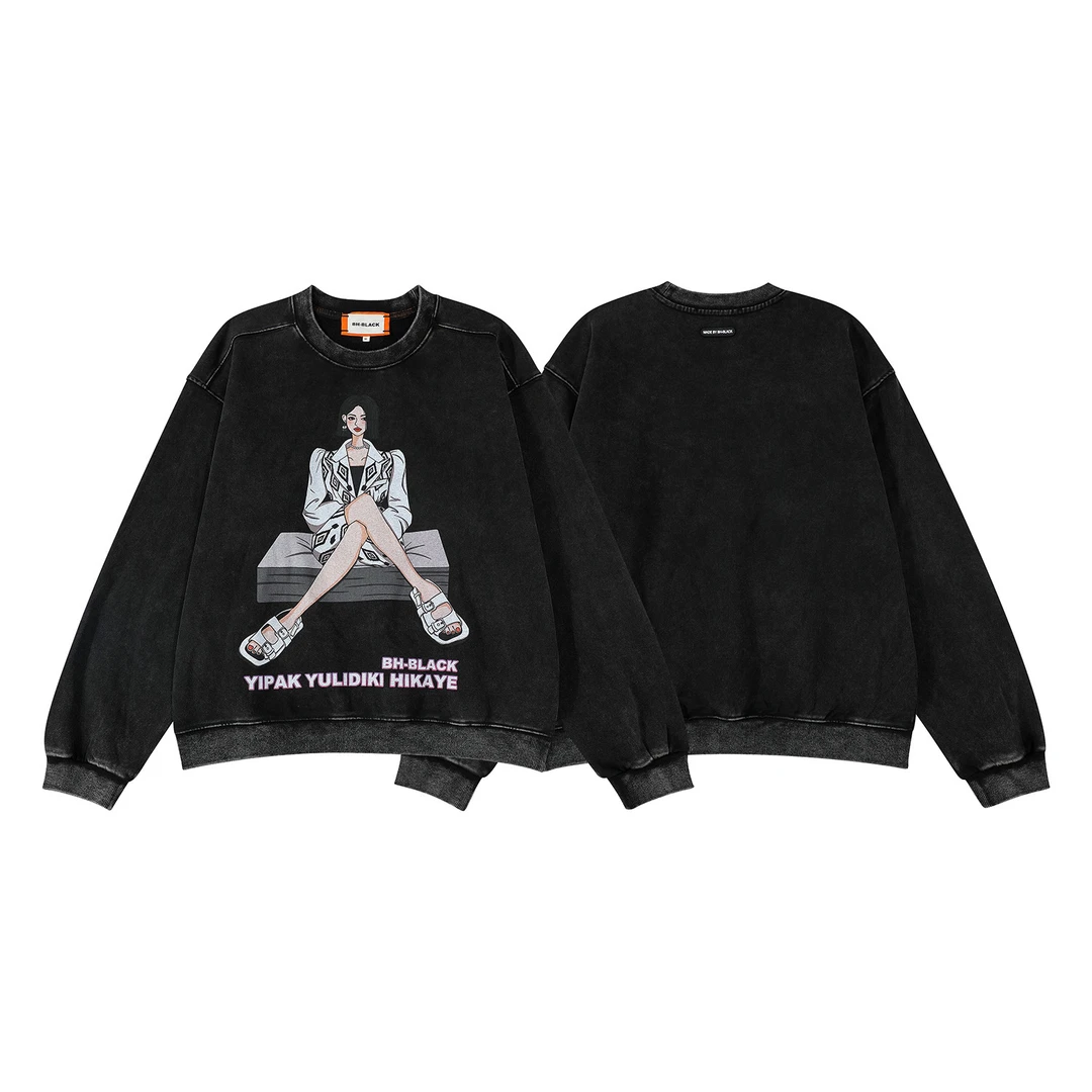 BH-BLACK 女款卫衣《734》