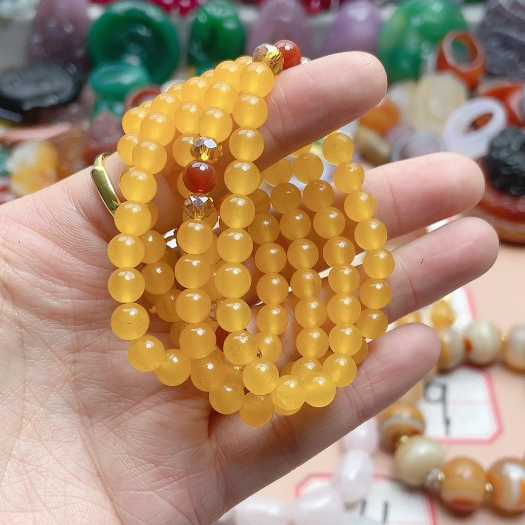 玛瑙/玉髓颈饰合金余**以