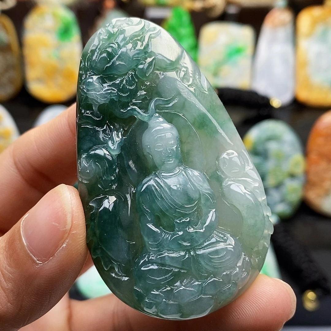 颈饰未镶嵌翡翠翡翠A货一物一证