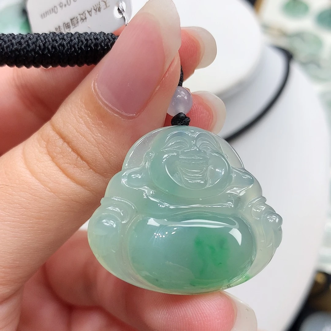 翡翠未镶嵌胸饰翡翠34，27/32/6