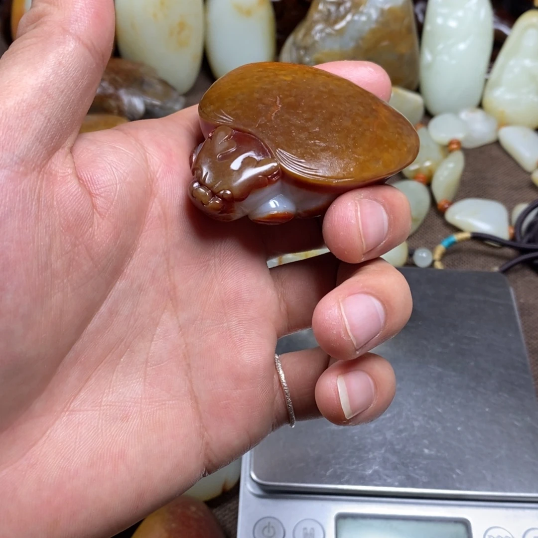 老***呆和田玉未镶嵌挂件