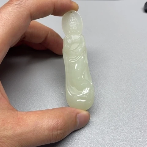 和田玉吊坠(不含链)未镶嵌非*