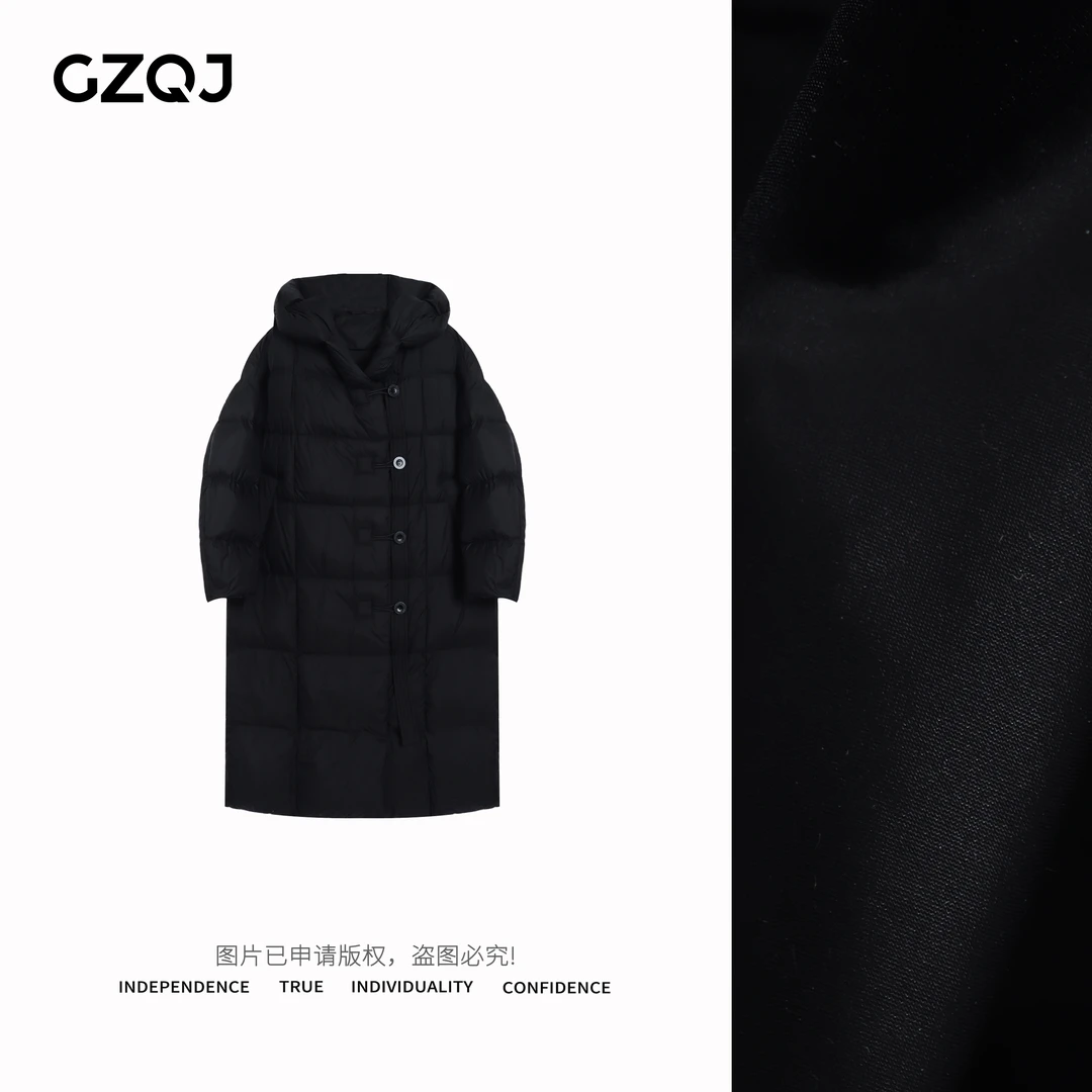 老琴私服 【冰雪奇缘】时尚保暖连帽女白鸭绒羽绒服秋冬款7333