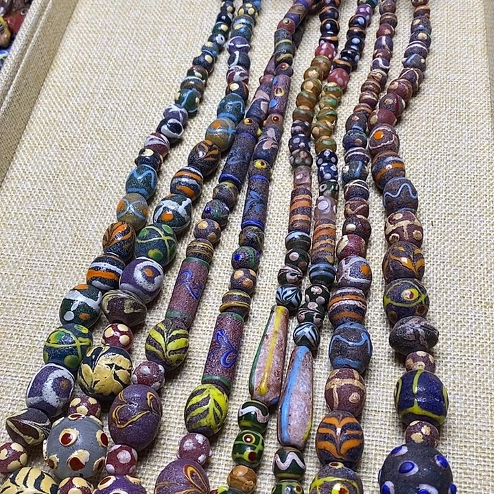 颈饰琉璃老多宝链子随机一条031