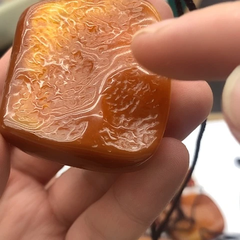 琥珀颈饰未镶嵌A08