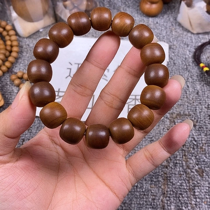 檀香木手串/手链老山檀香黑肉横纹13/14老型微瑕
