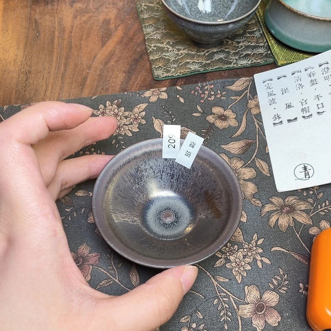 茶盏209 福临号建盏薄胎柴烧微瑕