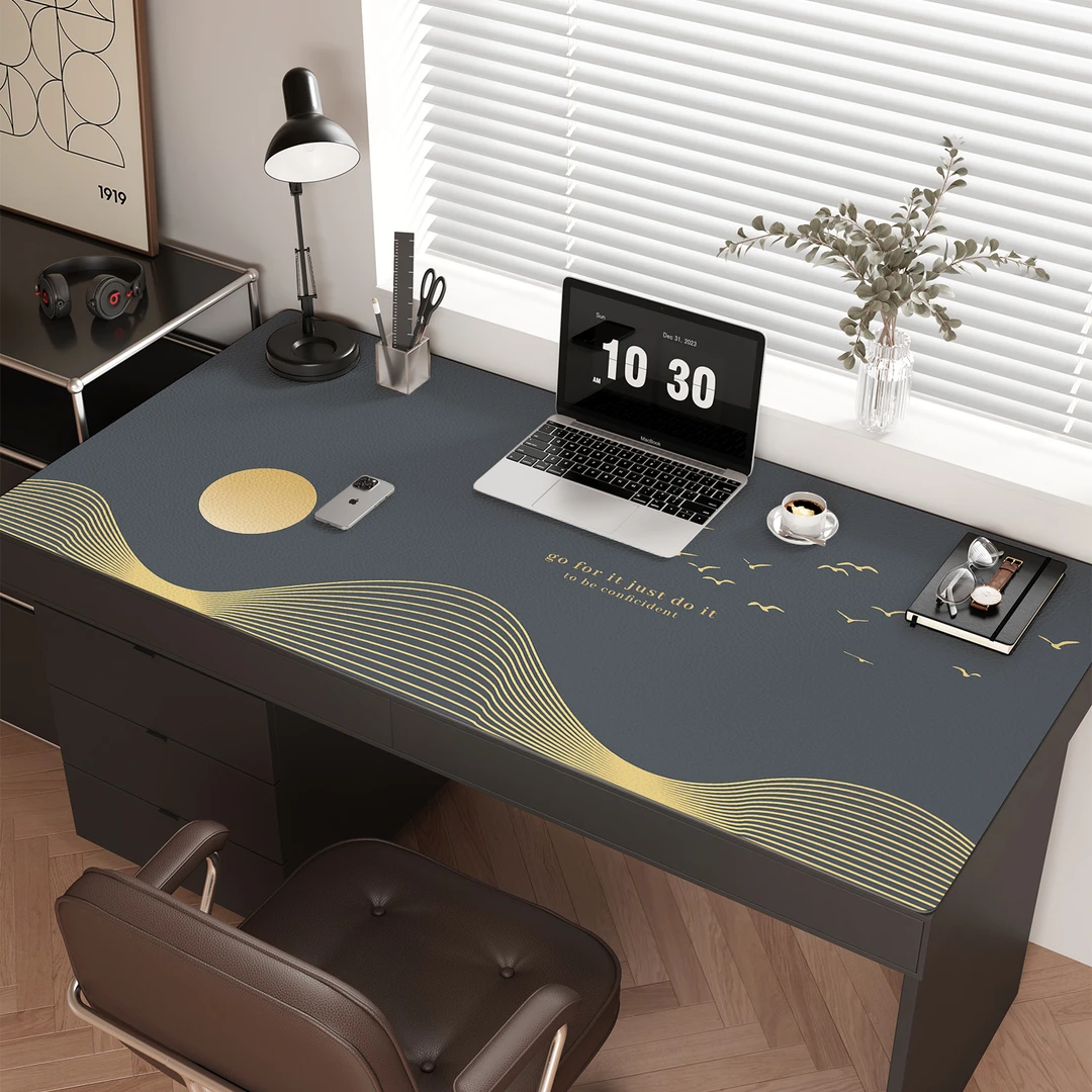 现代简约书桌垫防水免洗轻奢高级感办公桌桌布2025新款可裁剪桌垫