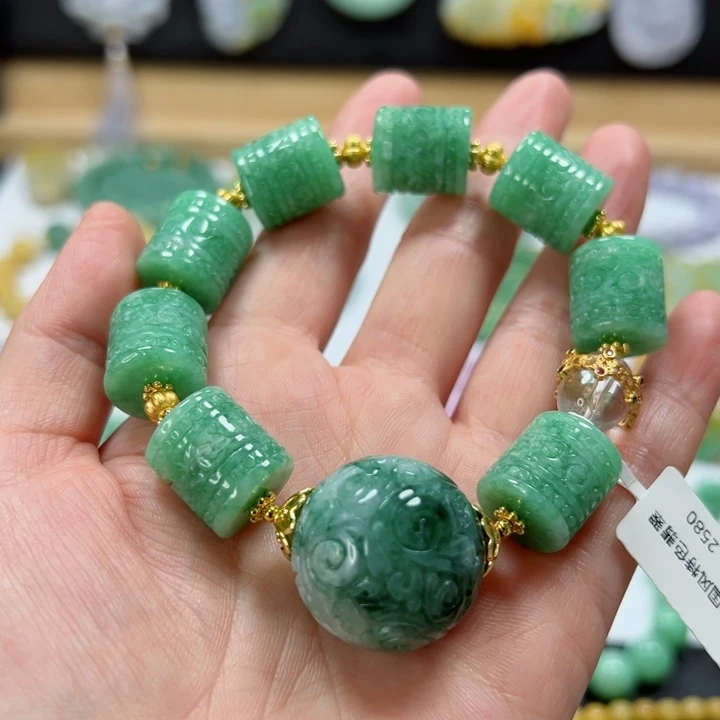 未镶嵌手链翡翠手串