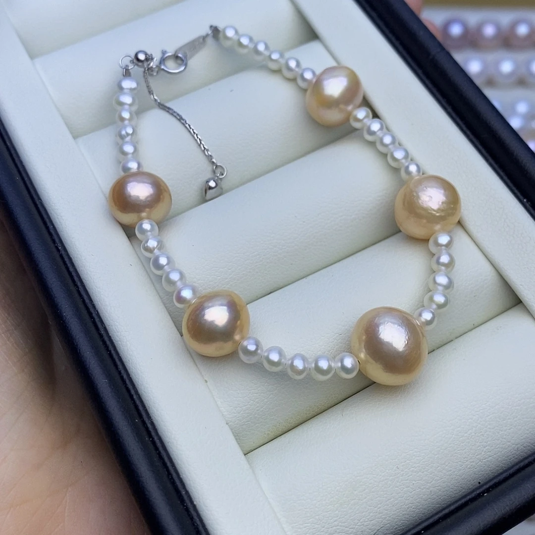 颈饰银S925镶嵌淡水珍珠