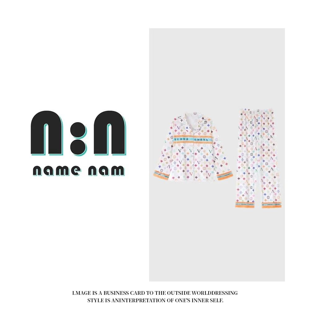 n【5040#白三彩A】秋款金丝绒长袖长裤睡衣女时尚家居服套装