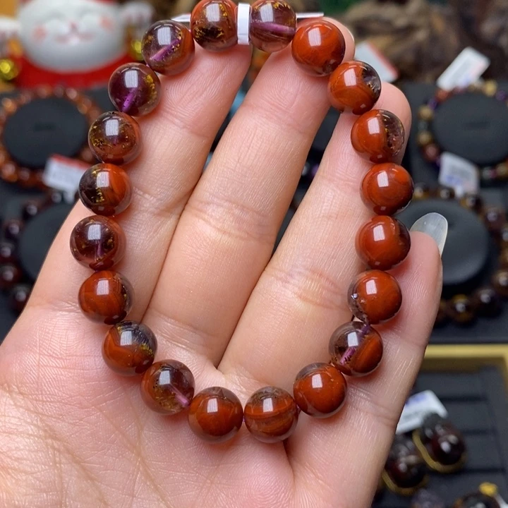 A014极光荆棘玫瑰天眼单圈9m m未镶嵌水晶恩*