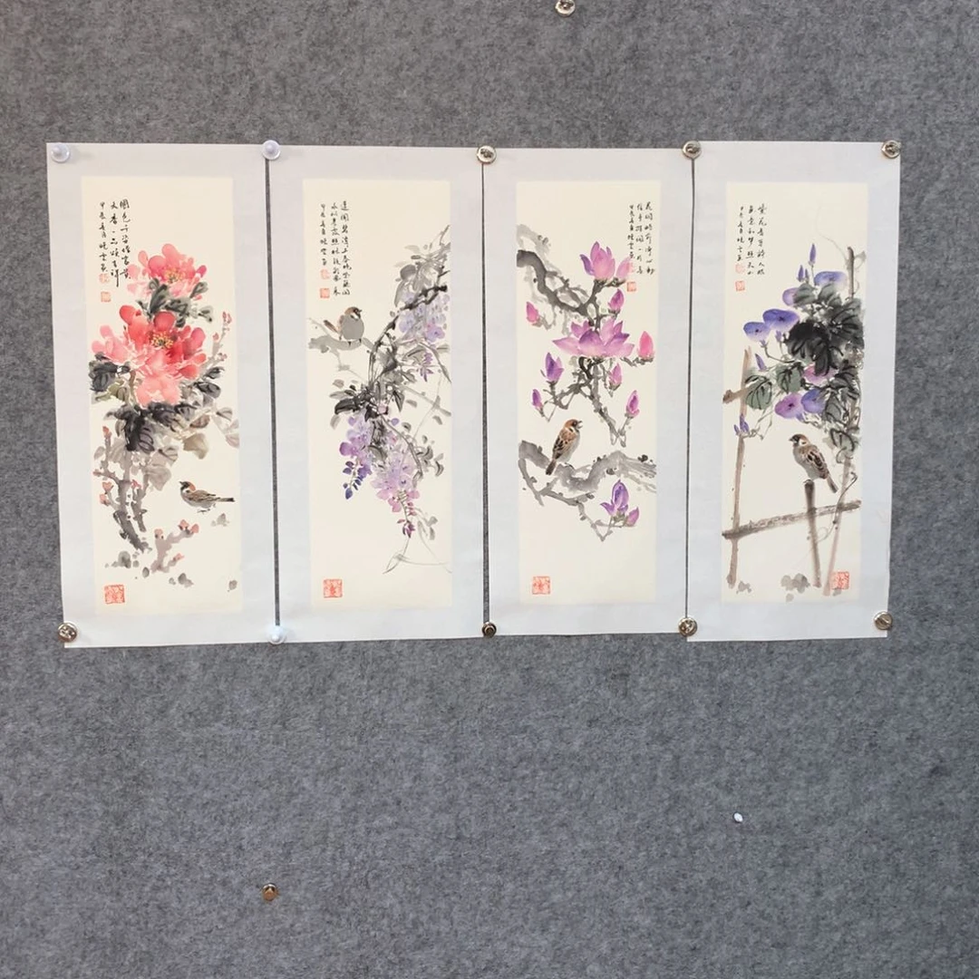 国画花鸟作品写意