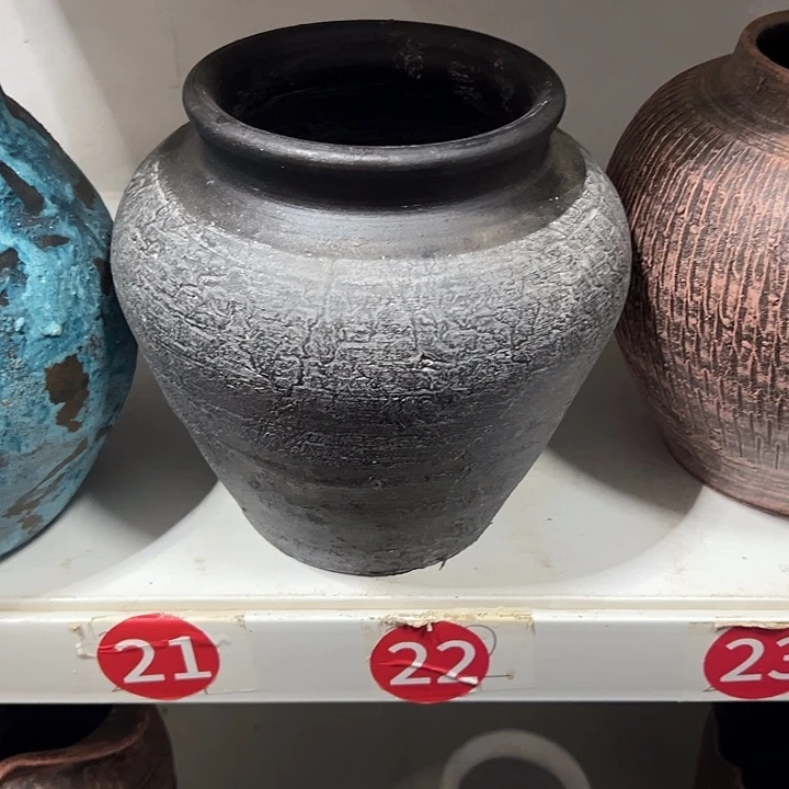 粗陶盆默认打孔高20口13