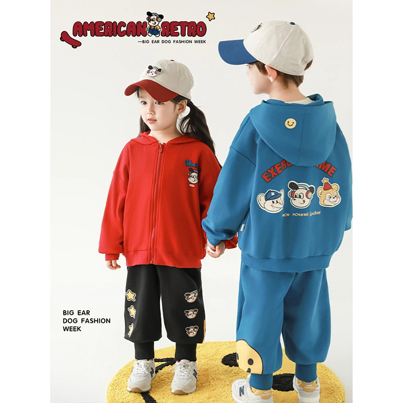 YOEHYAUL/幼悠春壹波【街头派对】女宝运动休闲洋气针织长裤 GC3253