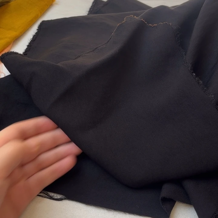 棉混纺黑色天丝棉1.3米