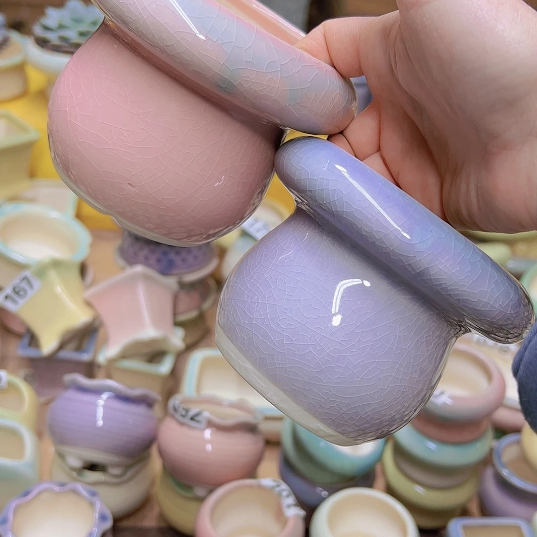 红陶陶瓷花盆当场满12包邮发货