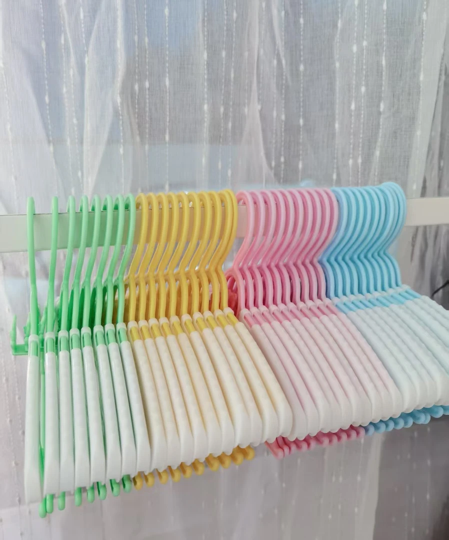 【儿童衣架】儿童伸缩衣架 可叠挂 加厚 无毛刺