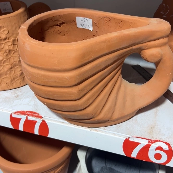 饭***坨28×21 高温加厚红陶