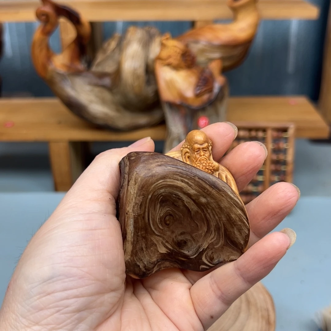 柏木崖柏木摆件手把件19