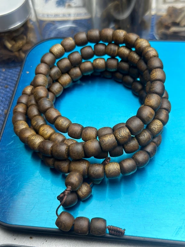 绿棋楠沉香0.8鼓珠多圈 28克多样性发一