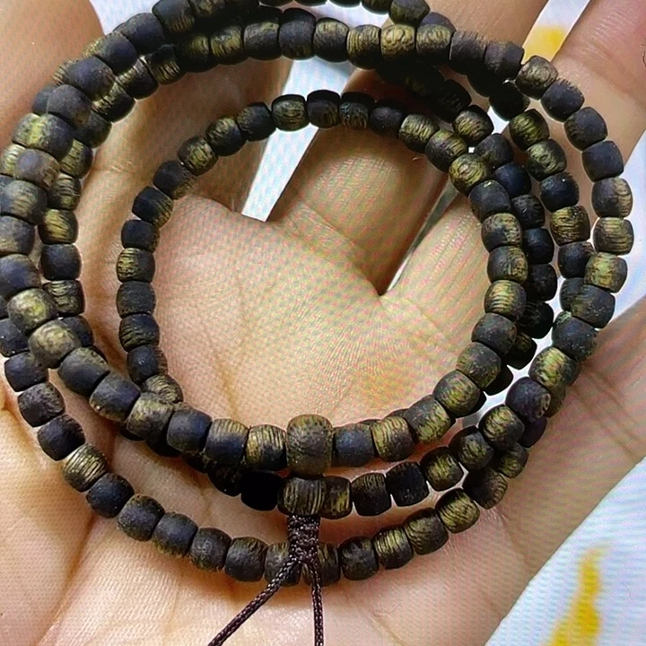 沉香沉香碎屑04鼓珠7g+多圈一物一拍