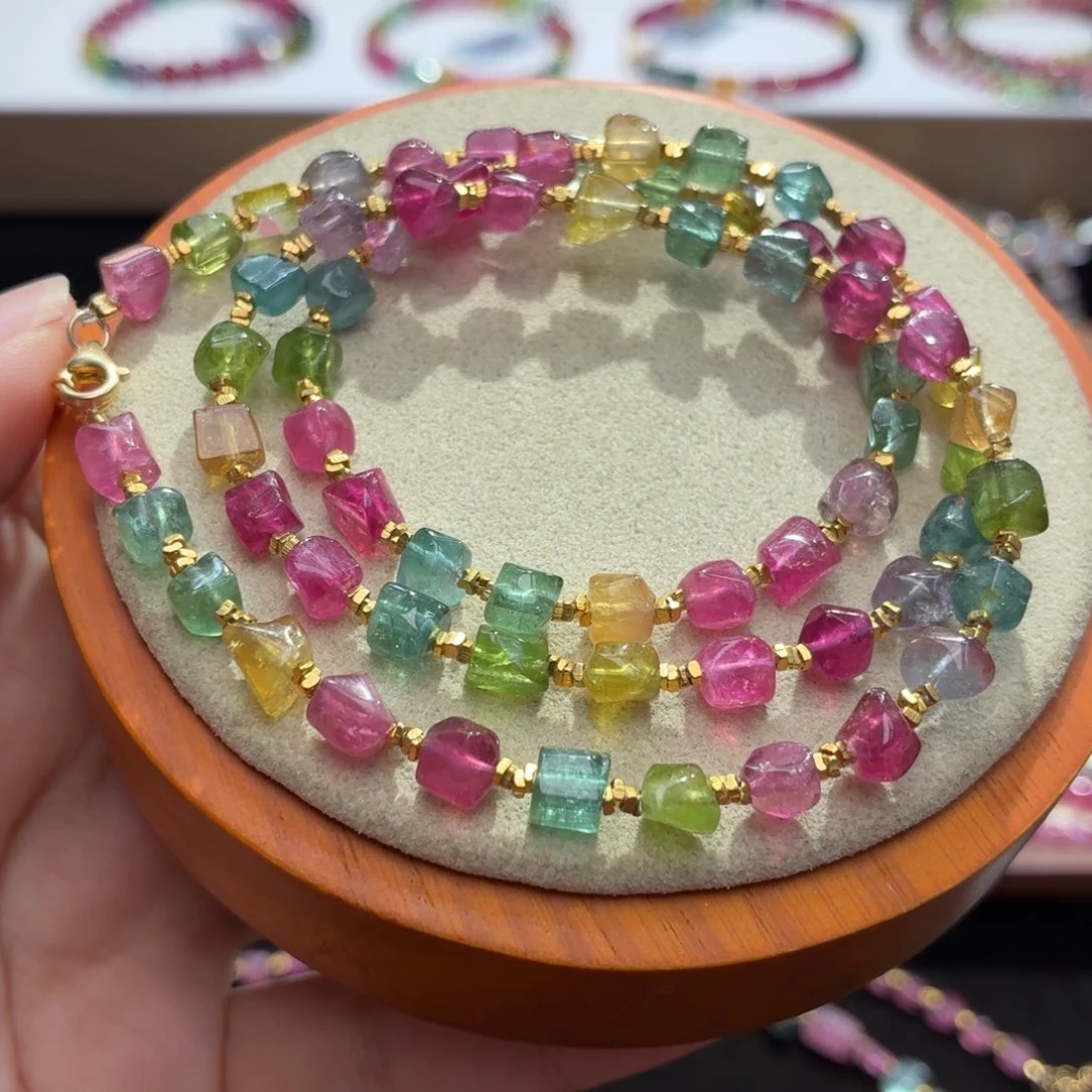 碧玺未镶嵌手串两天看货期