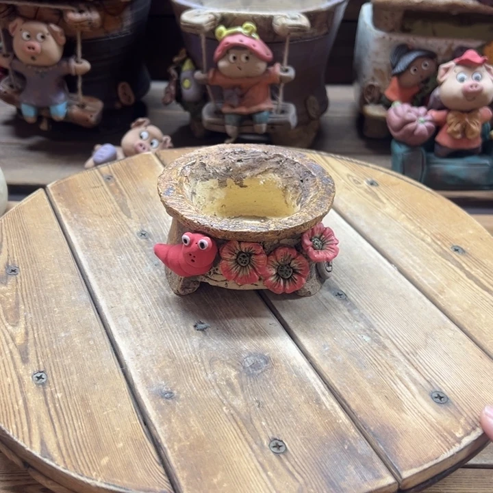 嘻哈多肉花盆百搭