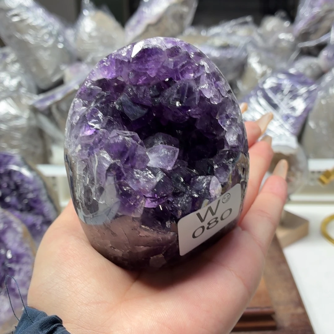 紫晶摆件未镶嵌紫水晶