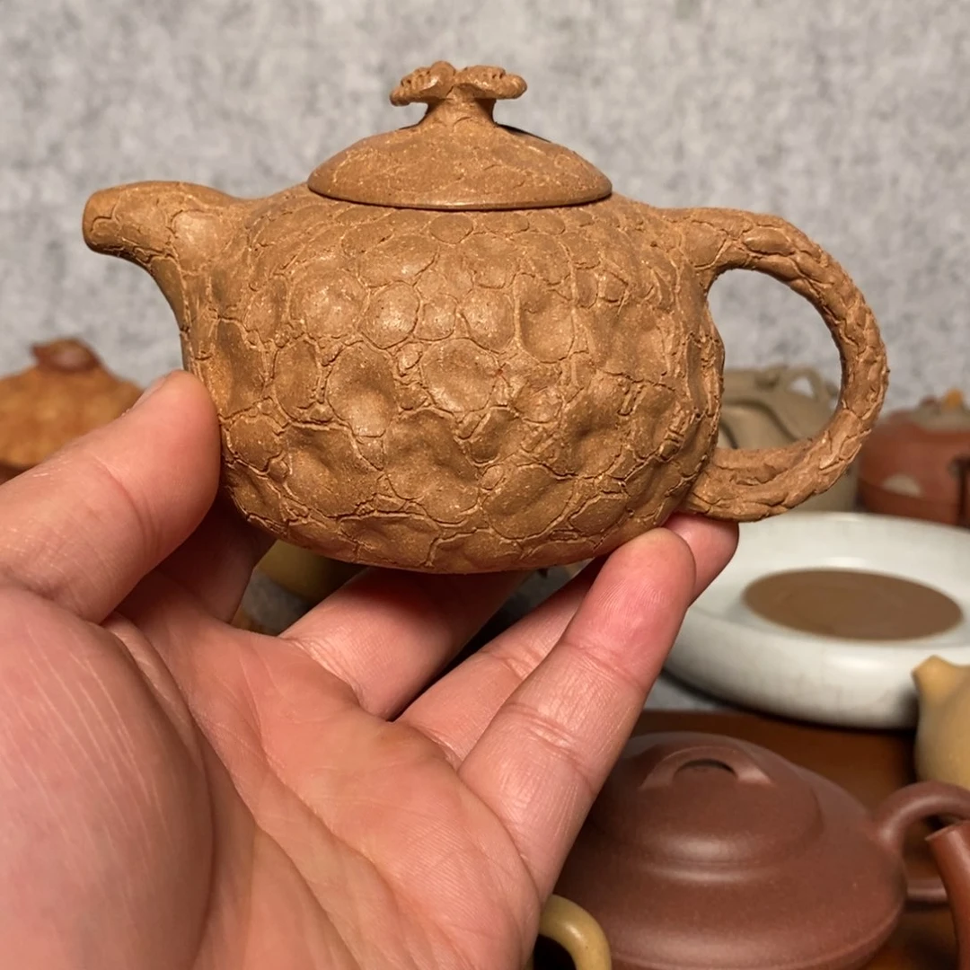 紫砂茶壶段泥精工半手供春240cc