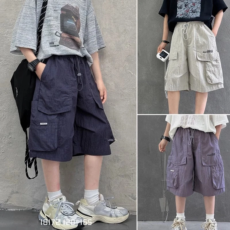 【纯棉】儿童工装短裤2025新款男童夏装裤帅气男孩休闲裤五分裤潮