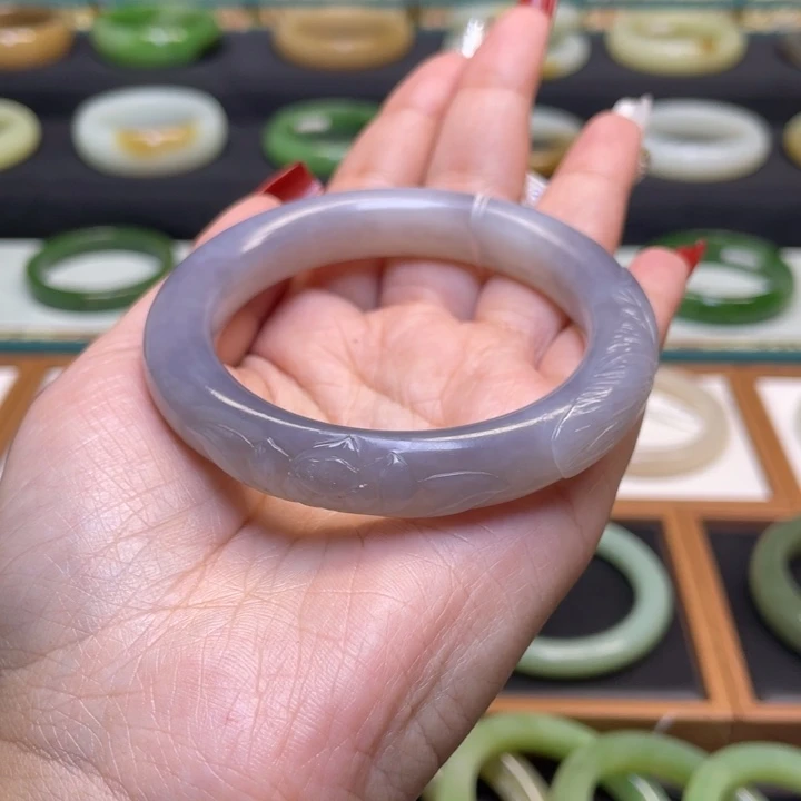 和田玉手镯未镶嵌54