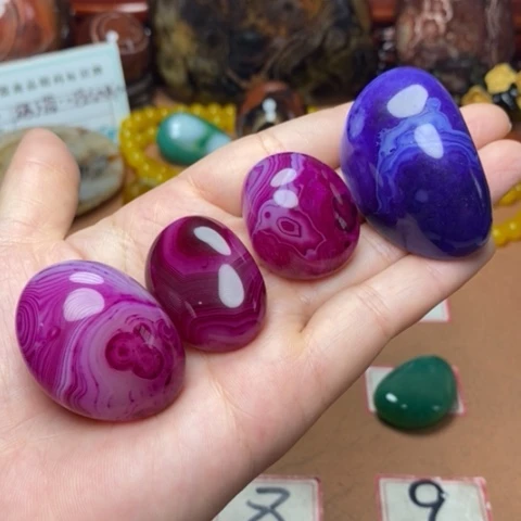 未镶嵌颈饰玛瑙/玉髓水*石打孔不退不换
