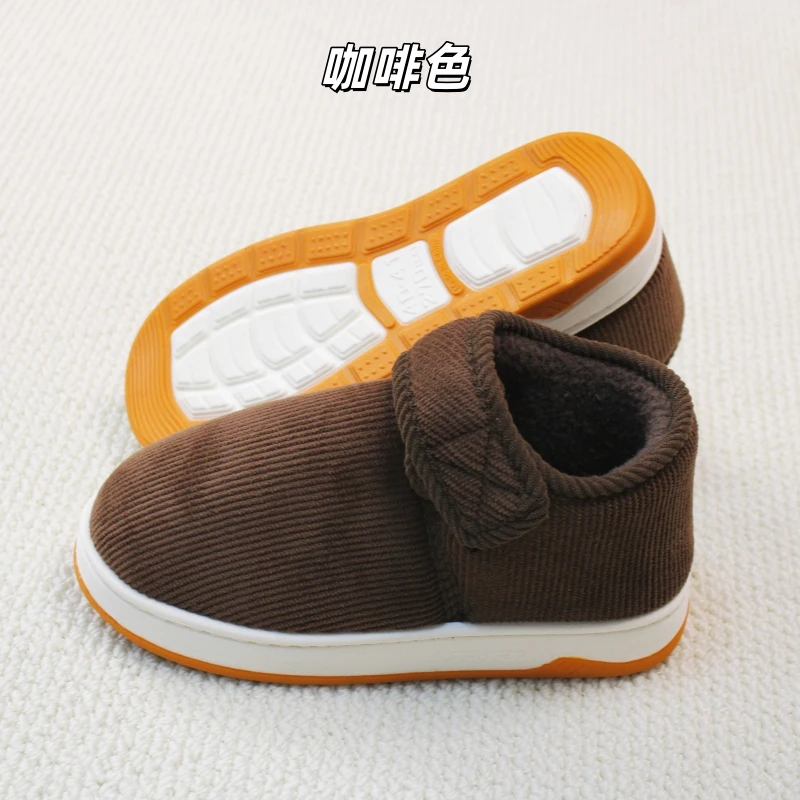 锦鞋坊冬天老年人棉鞋女老人手工棉鞋男款加绒包跟防滑保暖鞋外穿