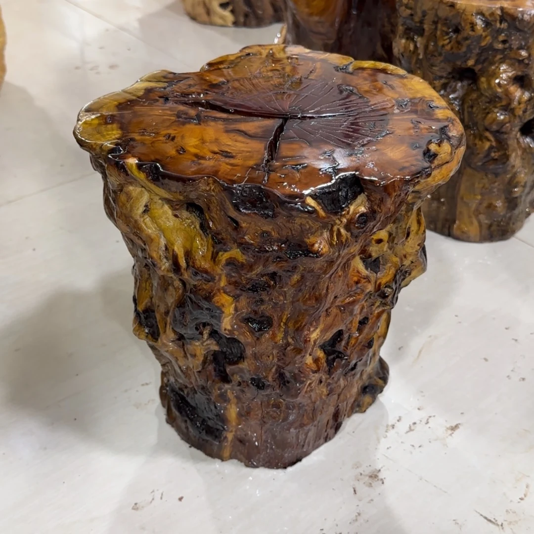 明***好龙纹鸡心枣木手工艺品