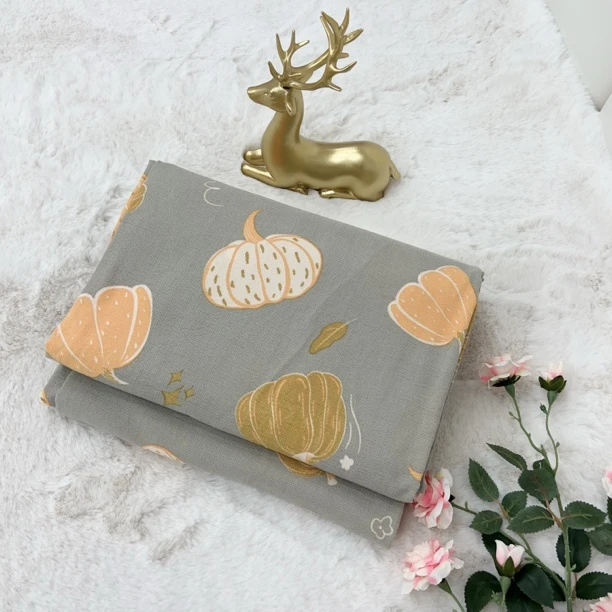 高端七彩绵单人被套AB版【南瓜】尺寸1.5X2米亲肤舒适柔软印花被套