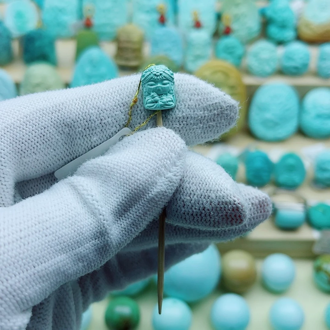 绿松石银S925镶嵌珠宝奇石