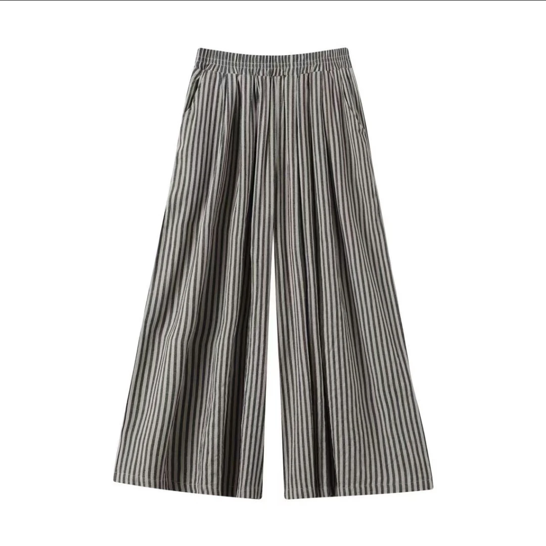 宽松条纹裤 “凉快版” 选他选他 no退换