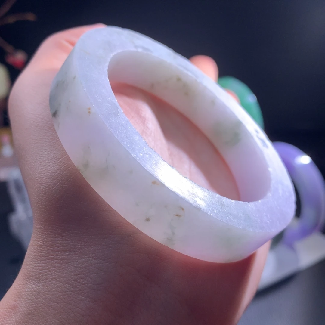 定制翡翠未镶嵌手镯小莫奈57-61