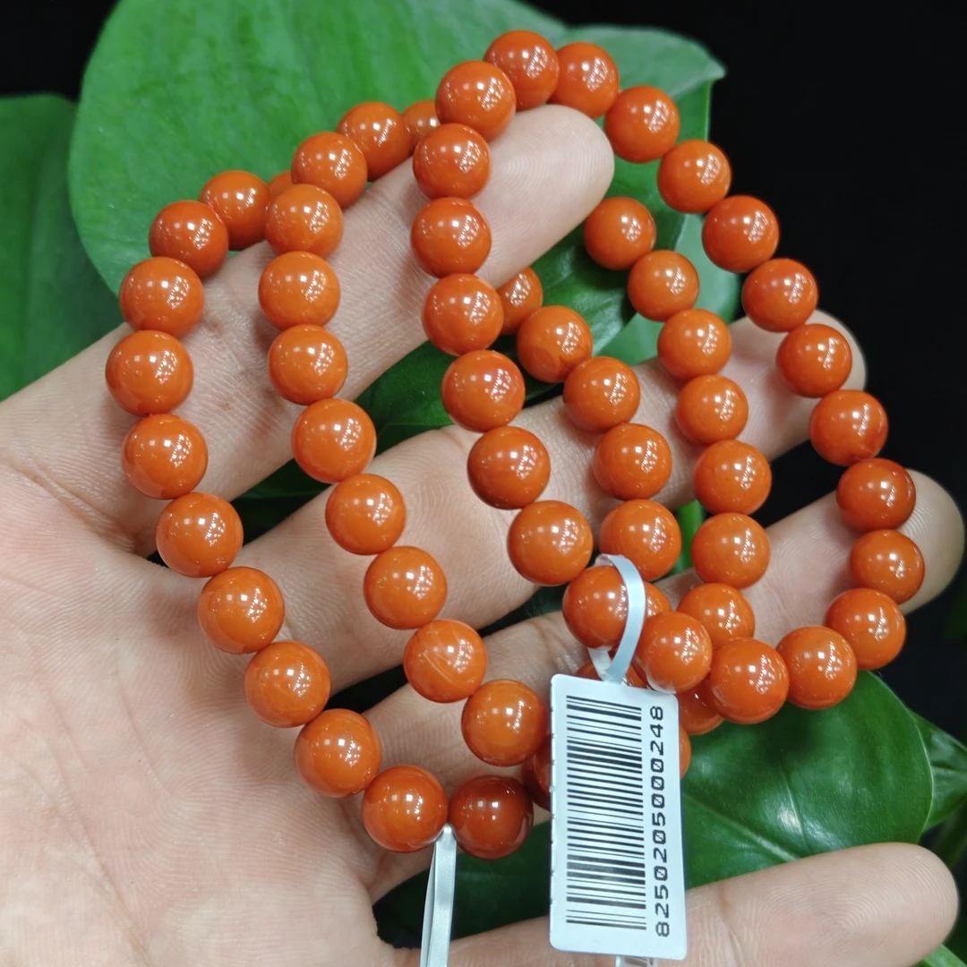 【书记甄选】天然南红单圈手链 多样式发一 约8mm XL4605